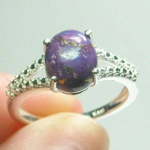 NWT Natural Mojave Purple Turquoise Ring